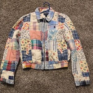 Polo by Ralph Lauren Patchwork Quilted Jean Jacket - Multi Pastel